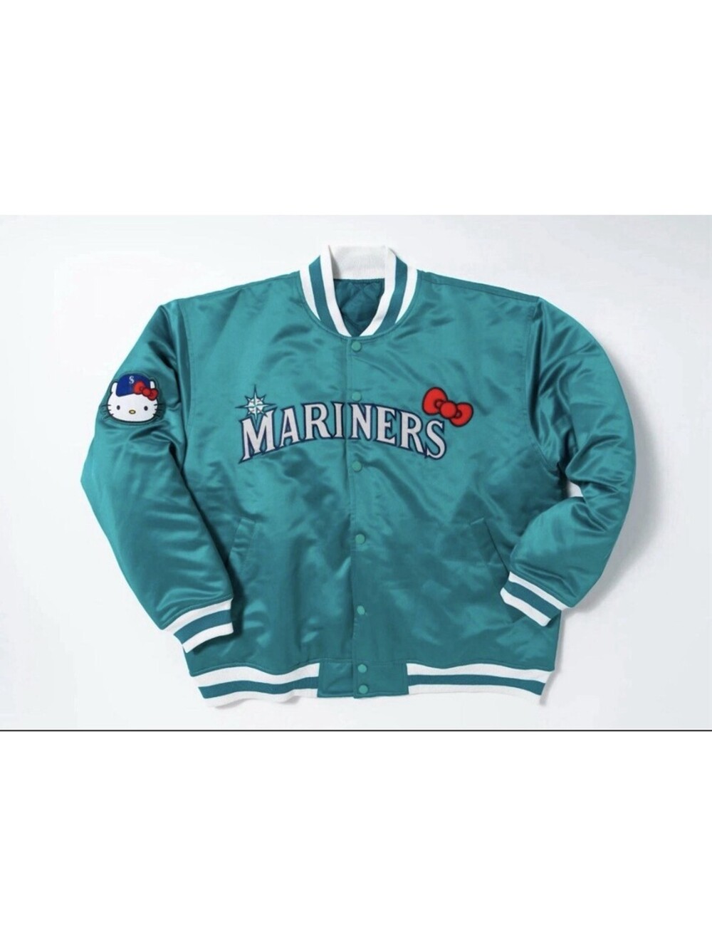 2026 Seattle Mariners X Hello Kitty Night MLB Sanrio Collab Jacket Sz 2x